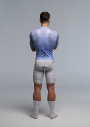SAPPHIRE JERSEY + OFF WHITE BIBS + WHITE/GREY SOCKS