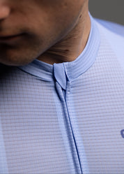 SAPPHIRE JERSEY + OFF WHITE BIBS + WHITE/GREY SOCKS