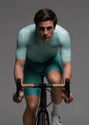 AQUAMARINE JERSEY + AQUAMARINE BIBS + WHITE/GREY SOCKS