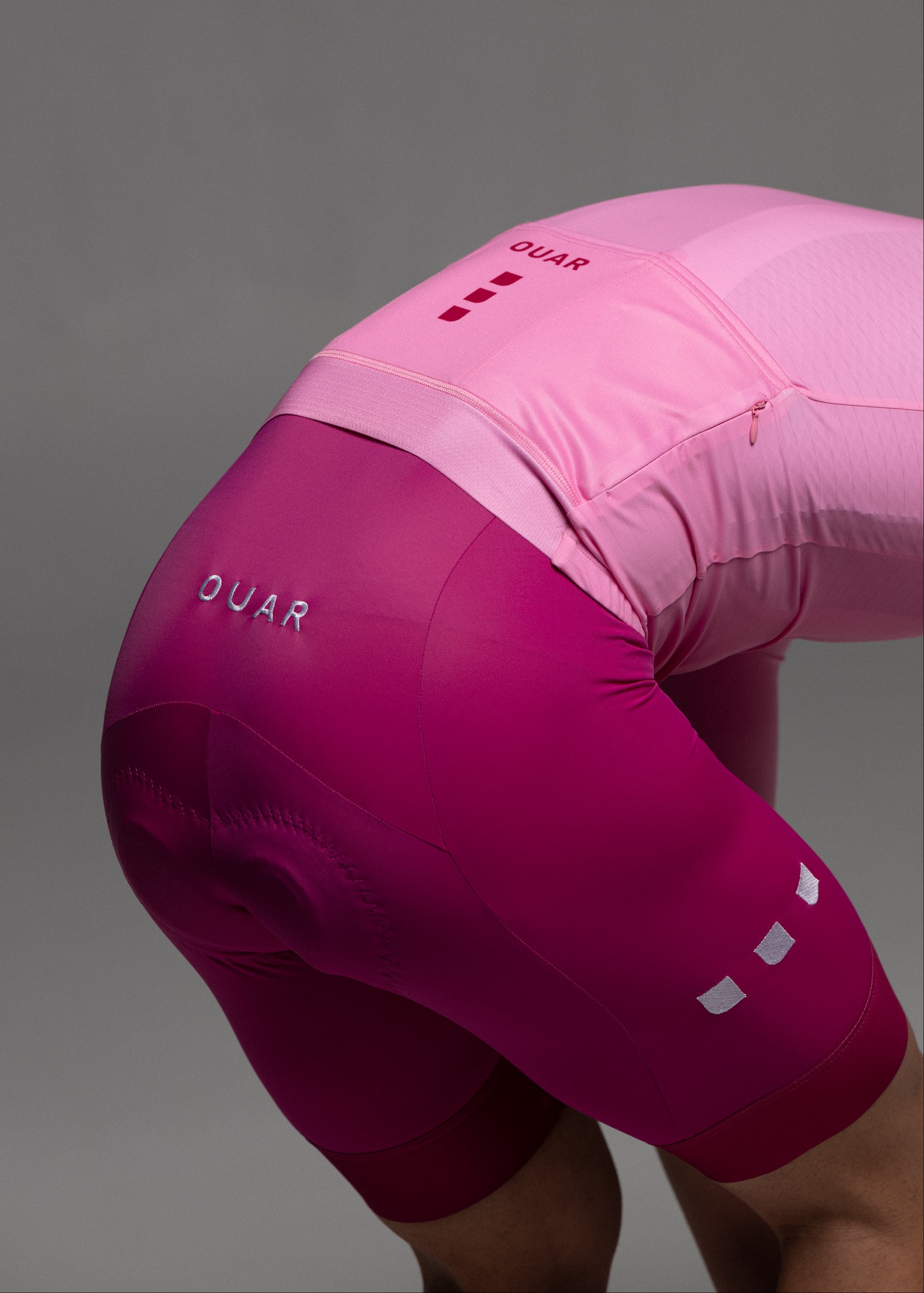 PINK JERSEY + ORCHID BIBS + WHITE/GREY SOCKS