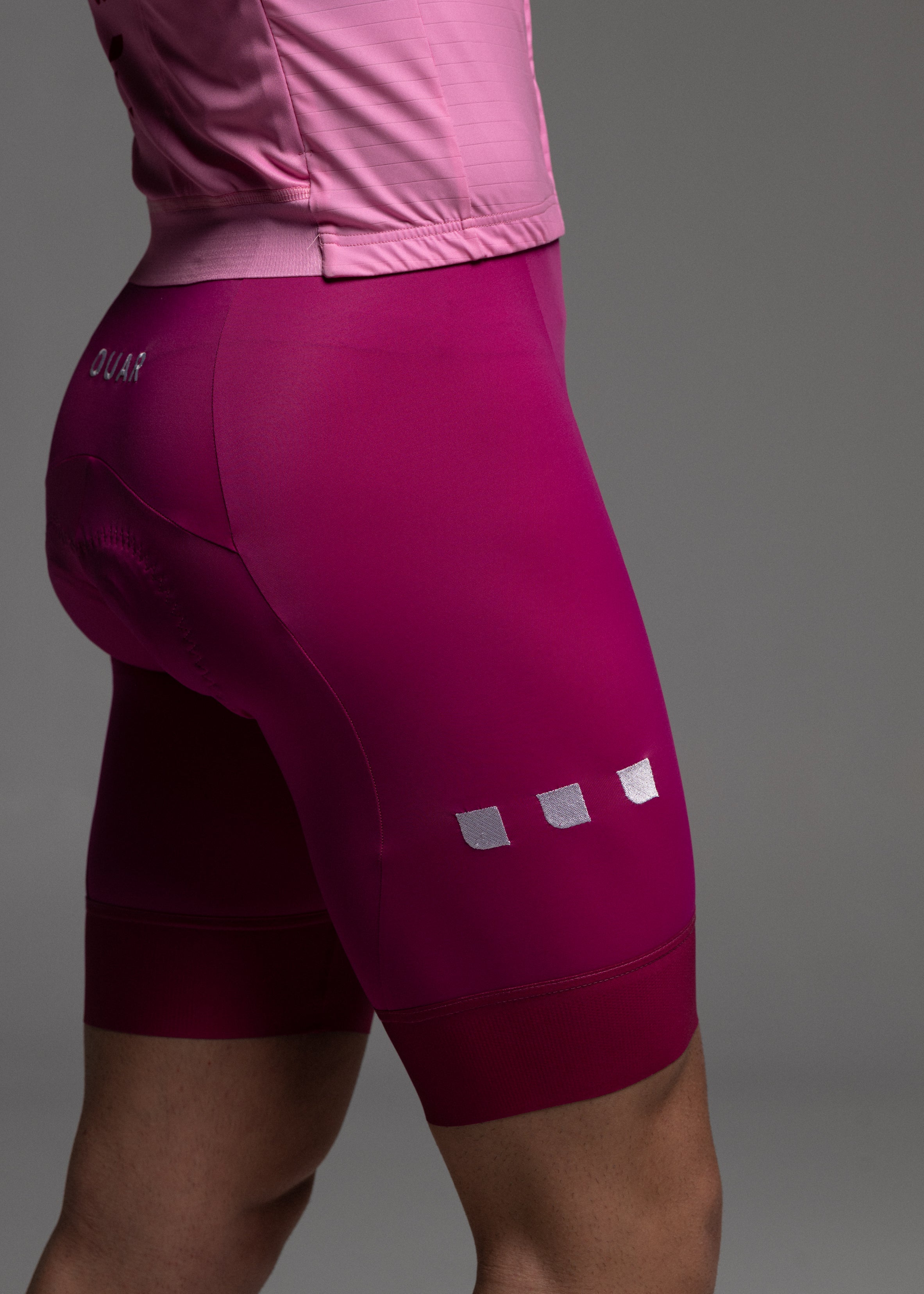 PINK JERSEY + ORCHID BIBS + WHITE/GREY SOCKS