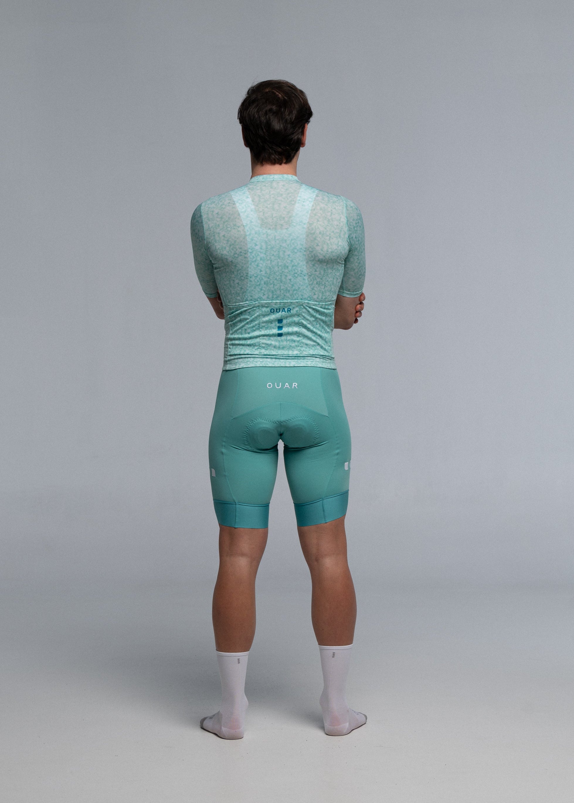 AQUAMARINE JERSEY + AQUAMARINE BIBS + WHITE/GREY SOCKS