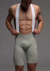 DIZZY WHITE JERSEY + WARM GREY BIBS + WHITE/GREY SOCKS