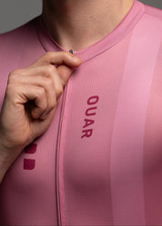 DUSTY CHERRY LS JERSEY + WARM GREY BIBS + WHITE/GREY SOCKS