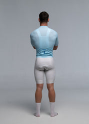 FRESH BLUE JERSEY + OFF WHITE BIBS + WHITE/GREY SOCKS
