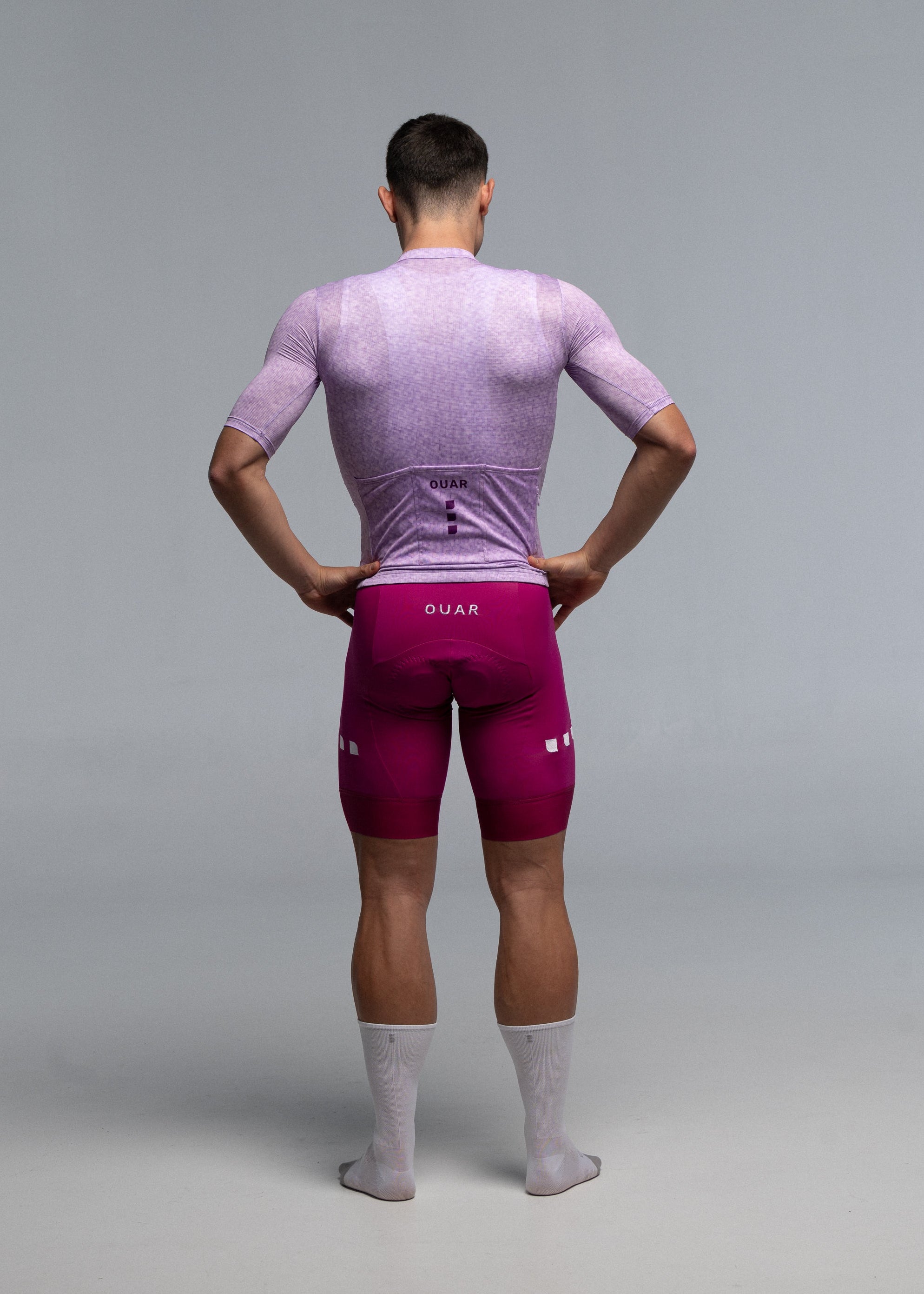 VIOLET JERSEY + ORCHID BIBS + WHITE/GREY SOCKS