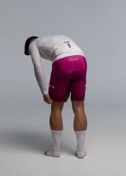 DIZZY WHITE LS JERSEY + ORCHID BIBS + WHITE/GREY SOCKS