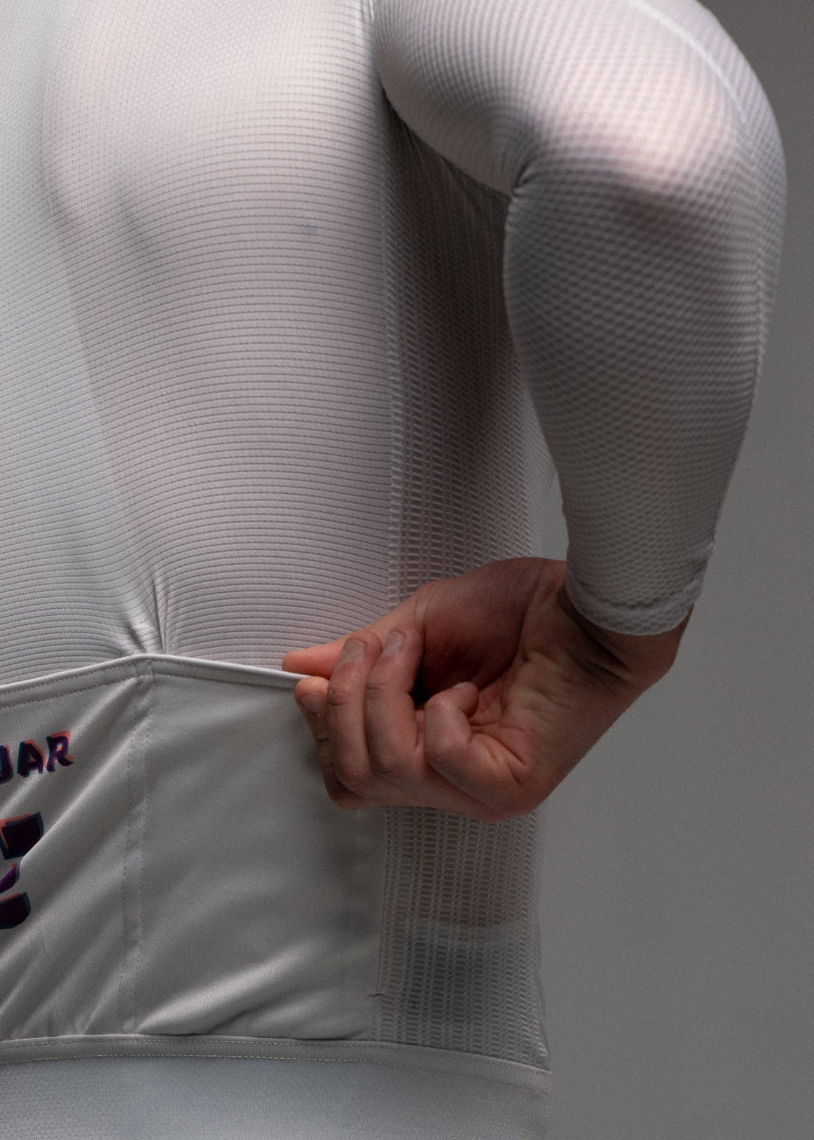 DIZZY WHITE LS JERSEY + ORCHID BIBS + WHITE/GREY SOCKS