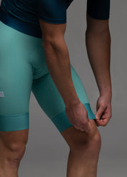 DARK TEAL JERSEY + AQUAMARINE BIBS + WHITE/AQUA SOCKS