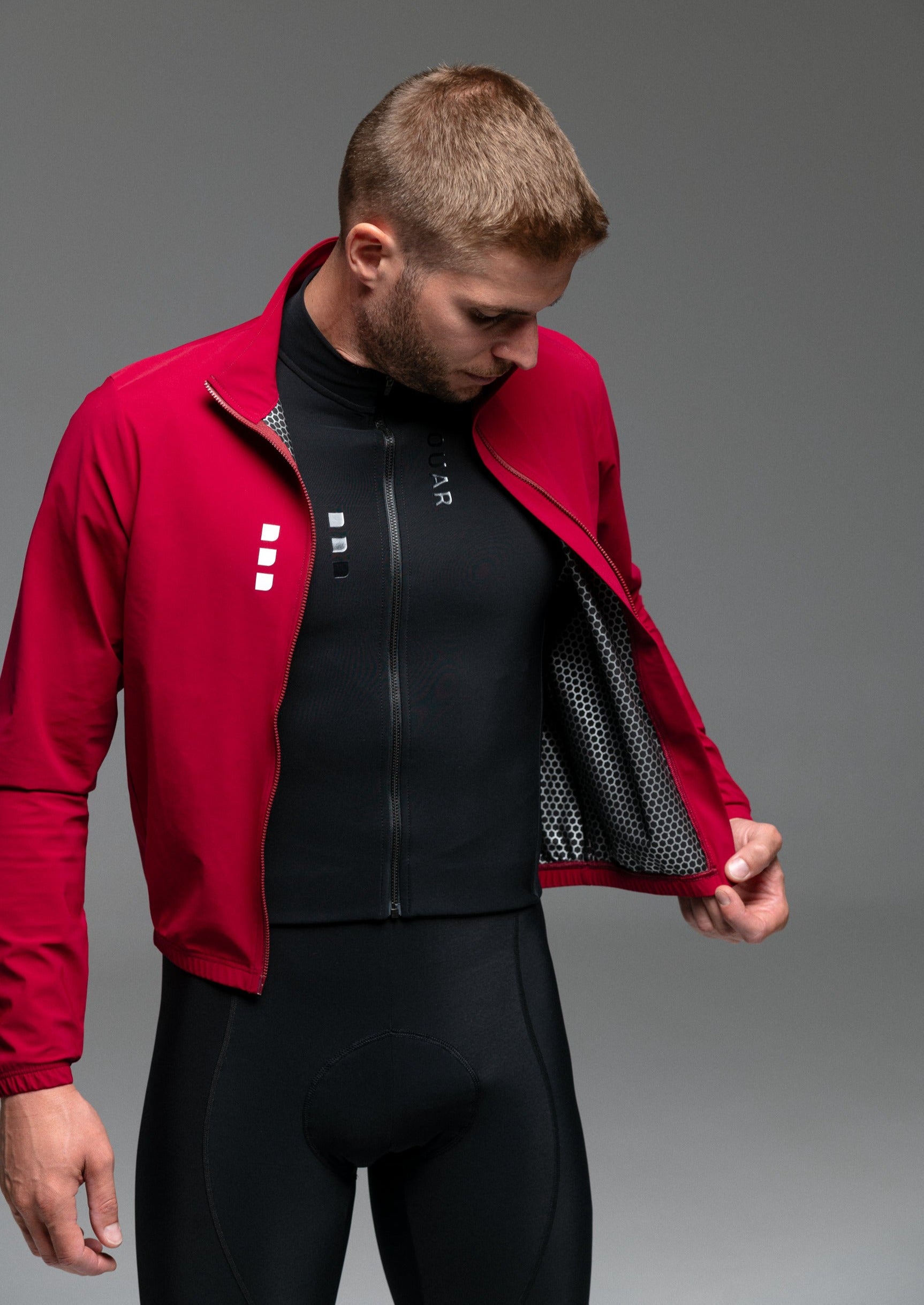 Calore Jacket Ruby Cycling Jacket Ouar – Ruby EVO – Windproof & Water-Resistant ...