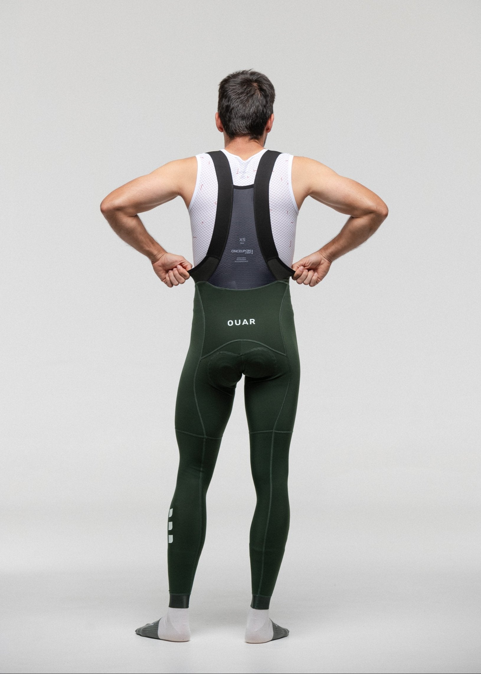 COUNTRY LS JERSEY + FOREST GREEN LONG BIBS + PURE BLACK NECK WARMER