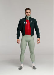 DISCO LS JERSEY + GREEN TEA LONG BIBS + DEEP OCEAN JACKET + NECK WARMER