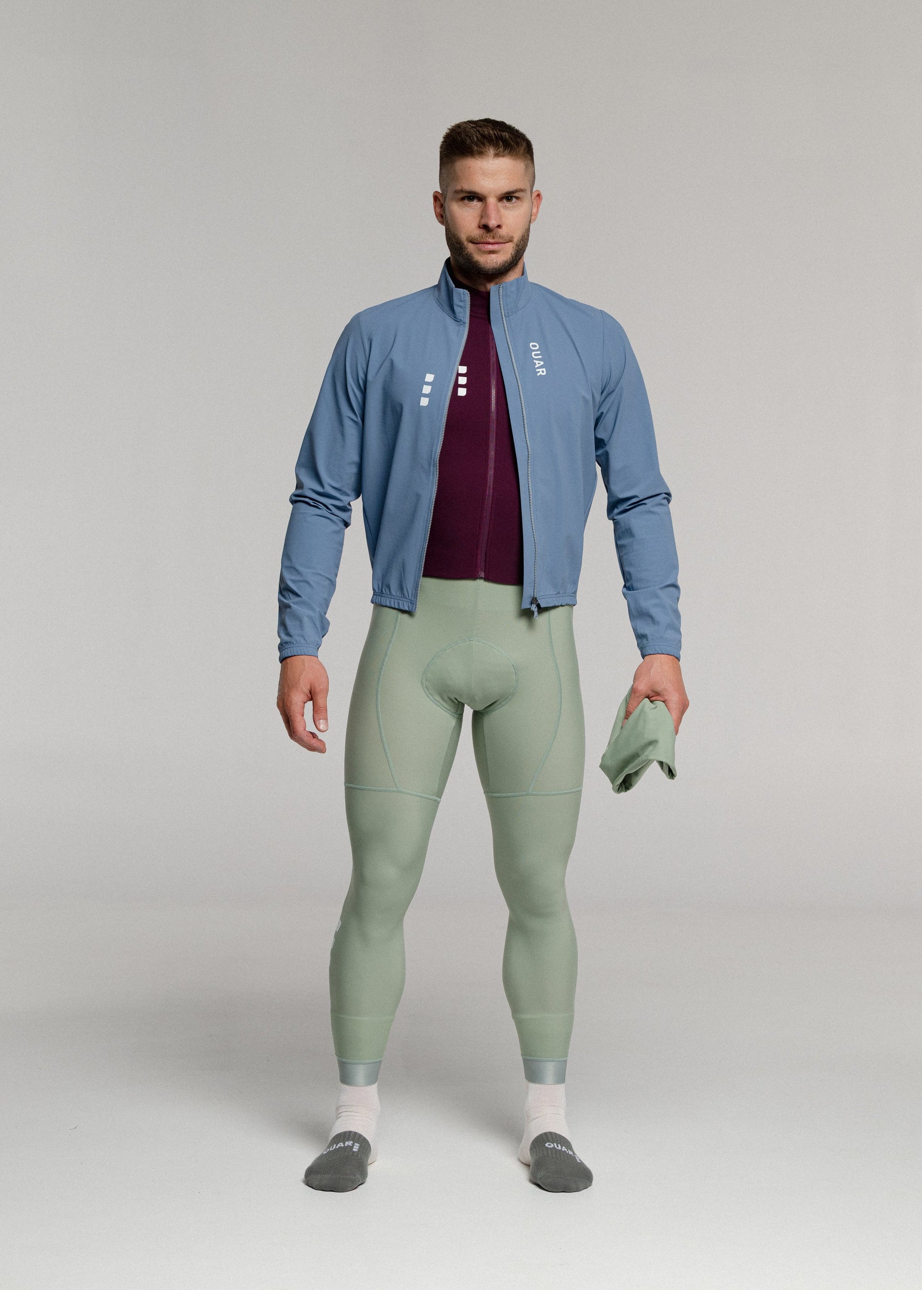 SOUL LS JERSEY + GREEN TEA LONG BIBS + GLACIER JACKET + NECK WARMER