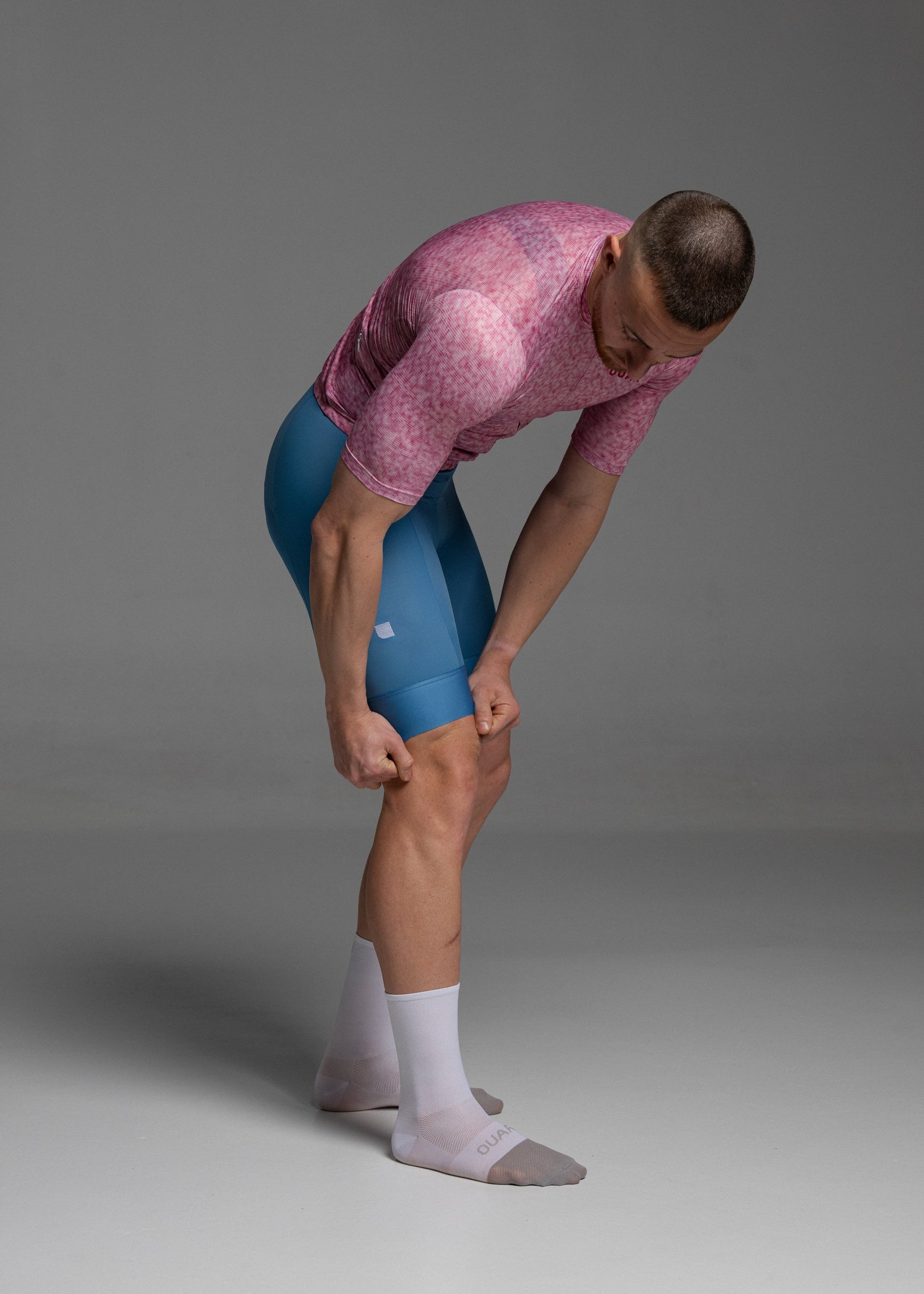 PINK PIXEL JERSEY+ SKYBLUE BIBS + WHITE/GREY SOCKS