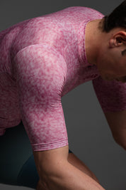 PINK PIXEL JERSEY + AQUA BIBS + WHITE/GREY SOCKS