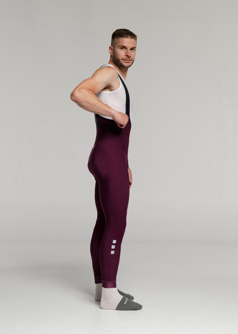 RIPE PLUM - AXYUM Thermal Long Bibs Man