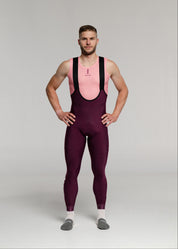 JAZZ LS JERSEY + RIPE PLUM LONG BIBS + SAND JACKET + NECK WARMER