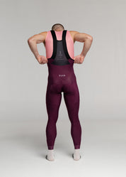 FUNK LS JERSEY + RIPE PLUM LONG BIBS + DARK NIGHT GILET + NECK WARMER