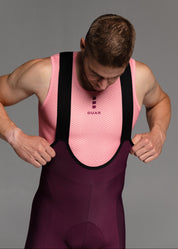 SOUL LS JERSEY + RIPE PLUM LONG BIBS + GLACIER GILET + NECK WARMER