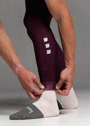 ELECTRO LS JERSEY + RIPE PLUM LONG BIBS + MIST GILET + NECK WARMER