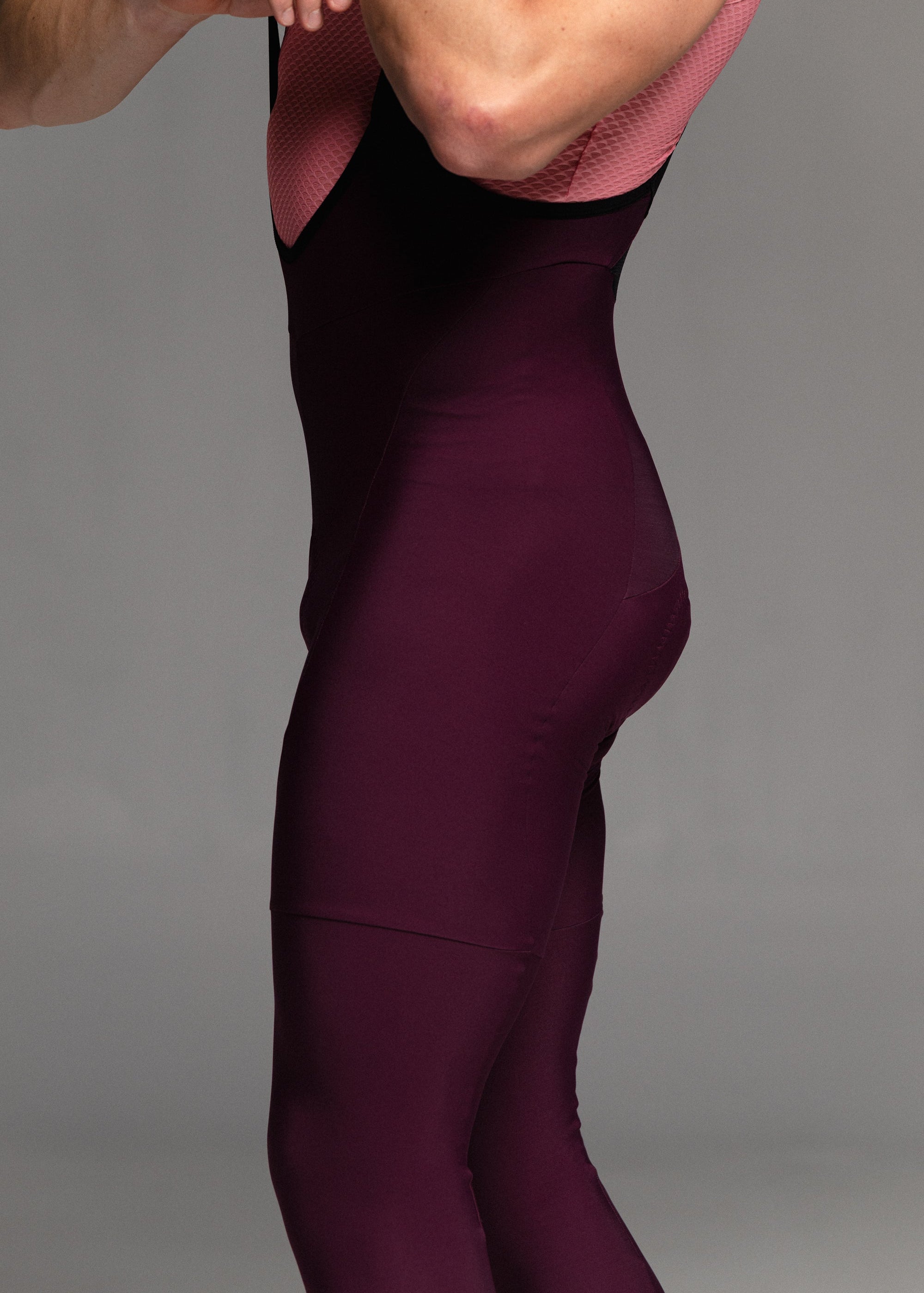 CHILL LS JERSEY + RIPE PLUM LONG BIBS + DEEP OCEAN JACKET + NECK WARMER