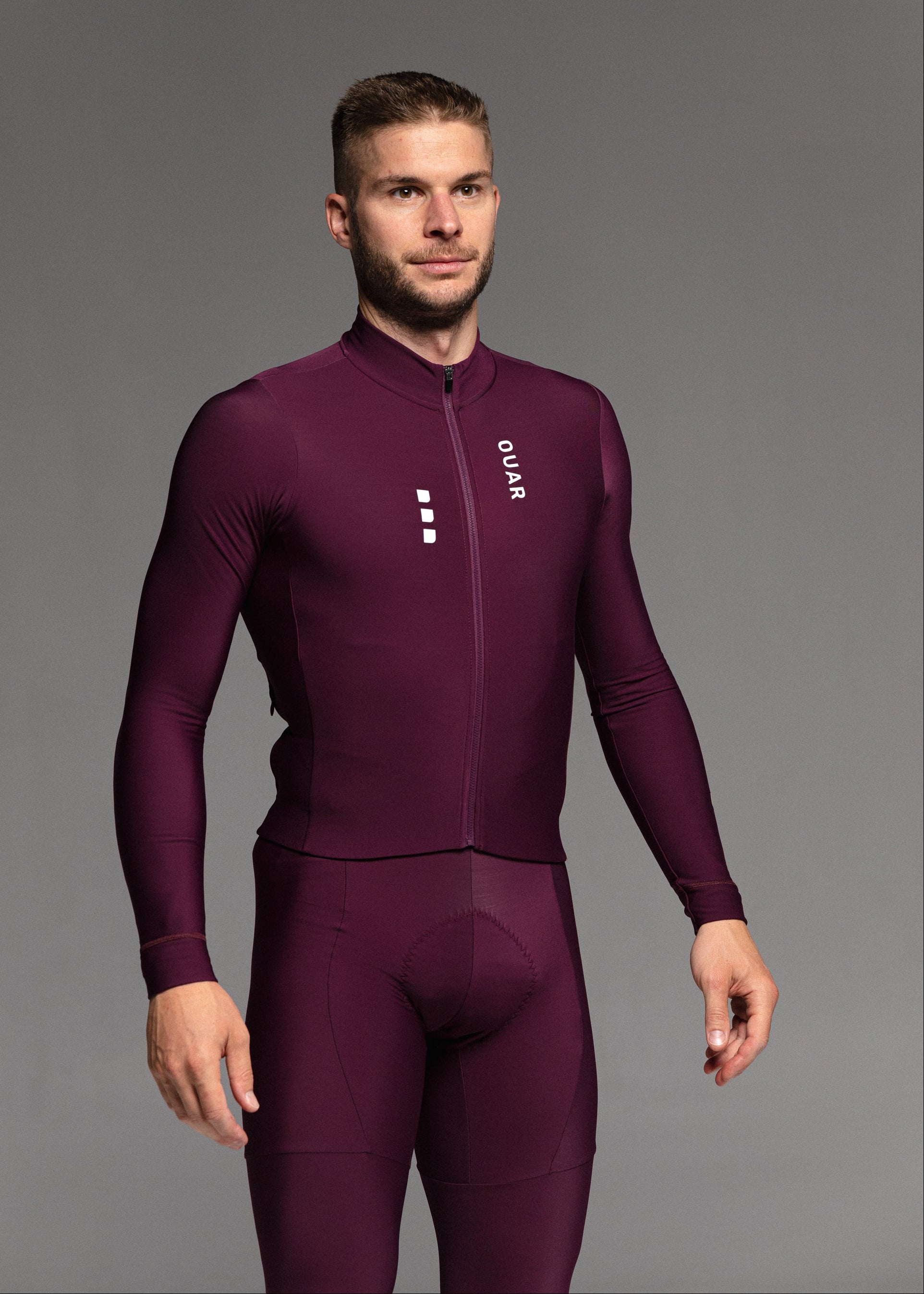 SOUL LS JERSEY + RIPE PLUM LONG BIBS + NECK WARMER + MERINO SOCKS