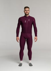 SOUL LS JERSEY + RIPE PLUM LONG BIBS + NECK WARMER + MERINO SOCKS