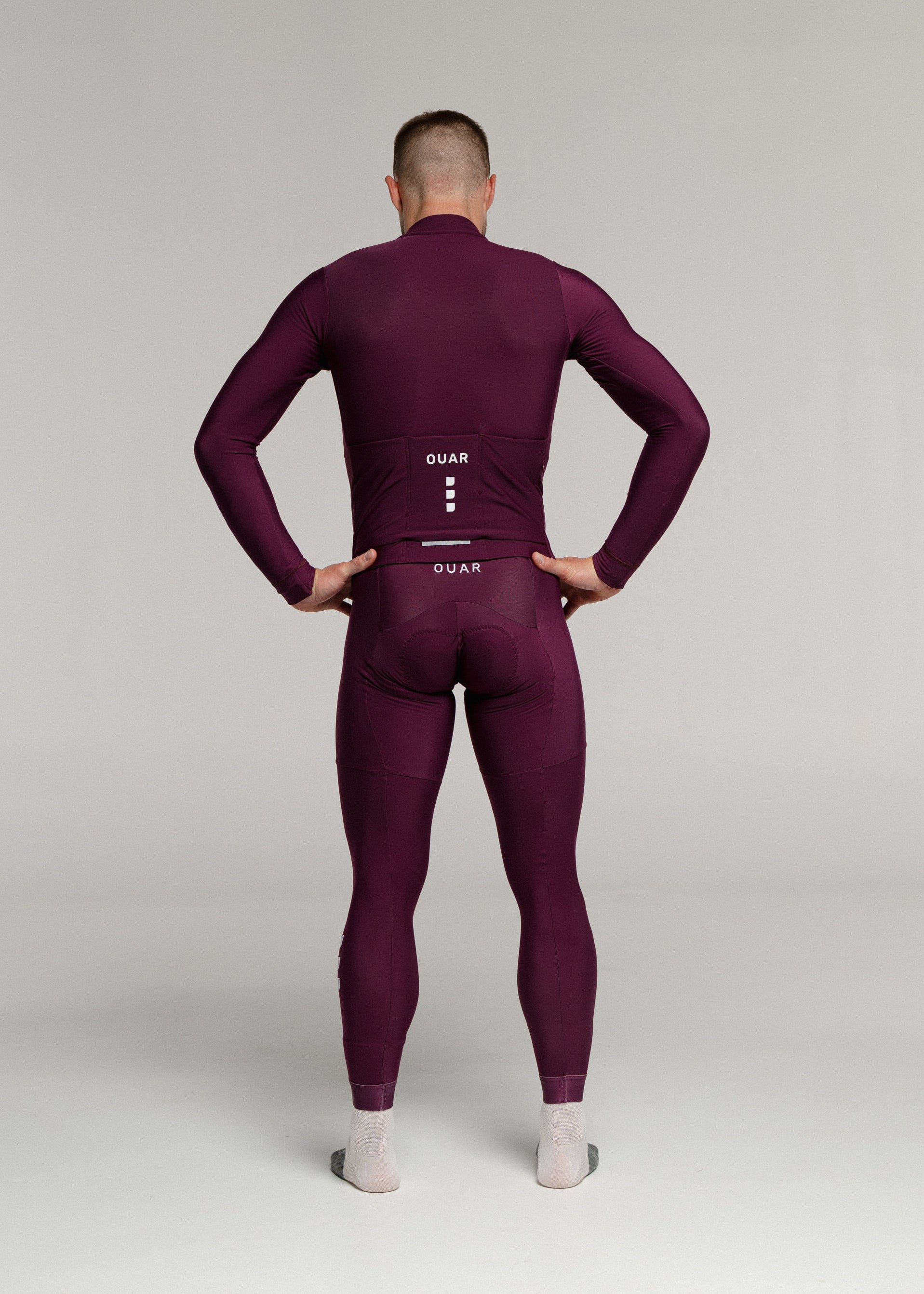 SOUL LS JERSEY + RIPE PLUM LONG BIBS + NECK WARMER + MERINO SOCKS