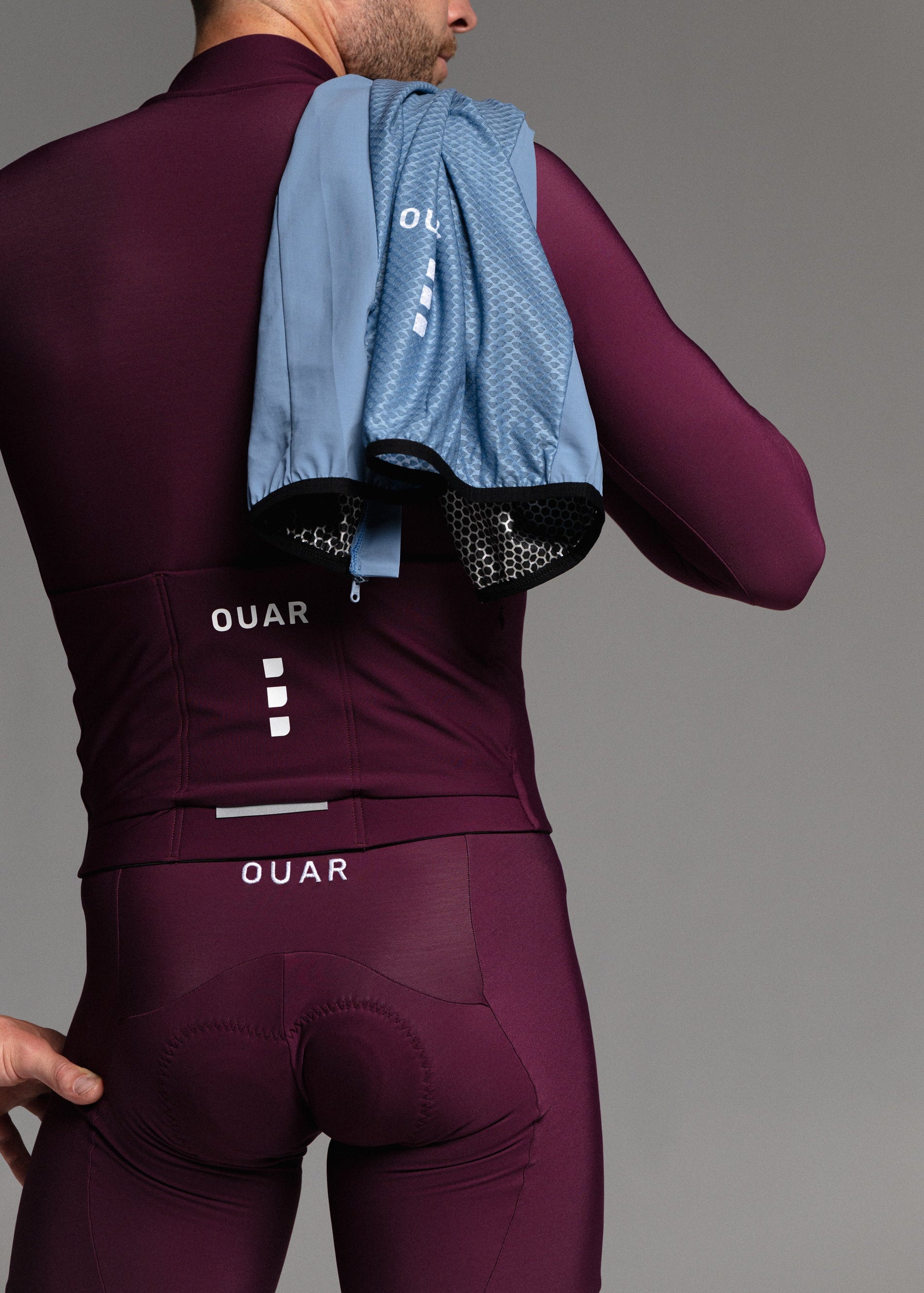 SOUL LS JERSEY + RIPE PLUM LONG BIBS + GLACIER GILET + NECK WARMER