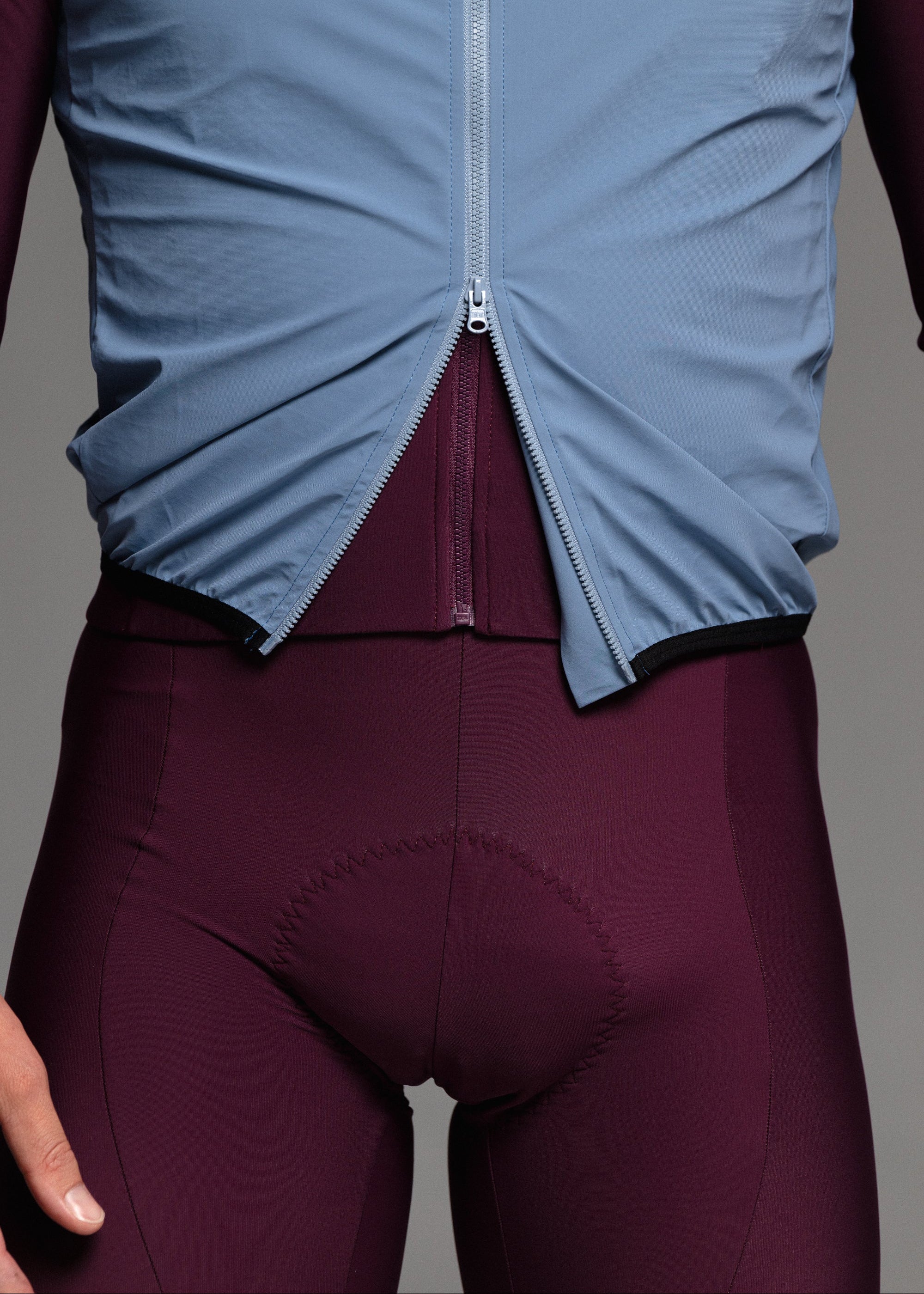 SOUL LS JERSEY + RIPE PLUM LONG BIBS + GLACIER GILET + NECK WARMER