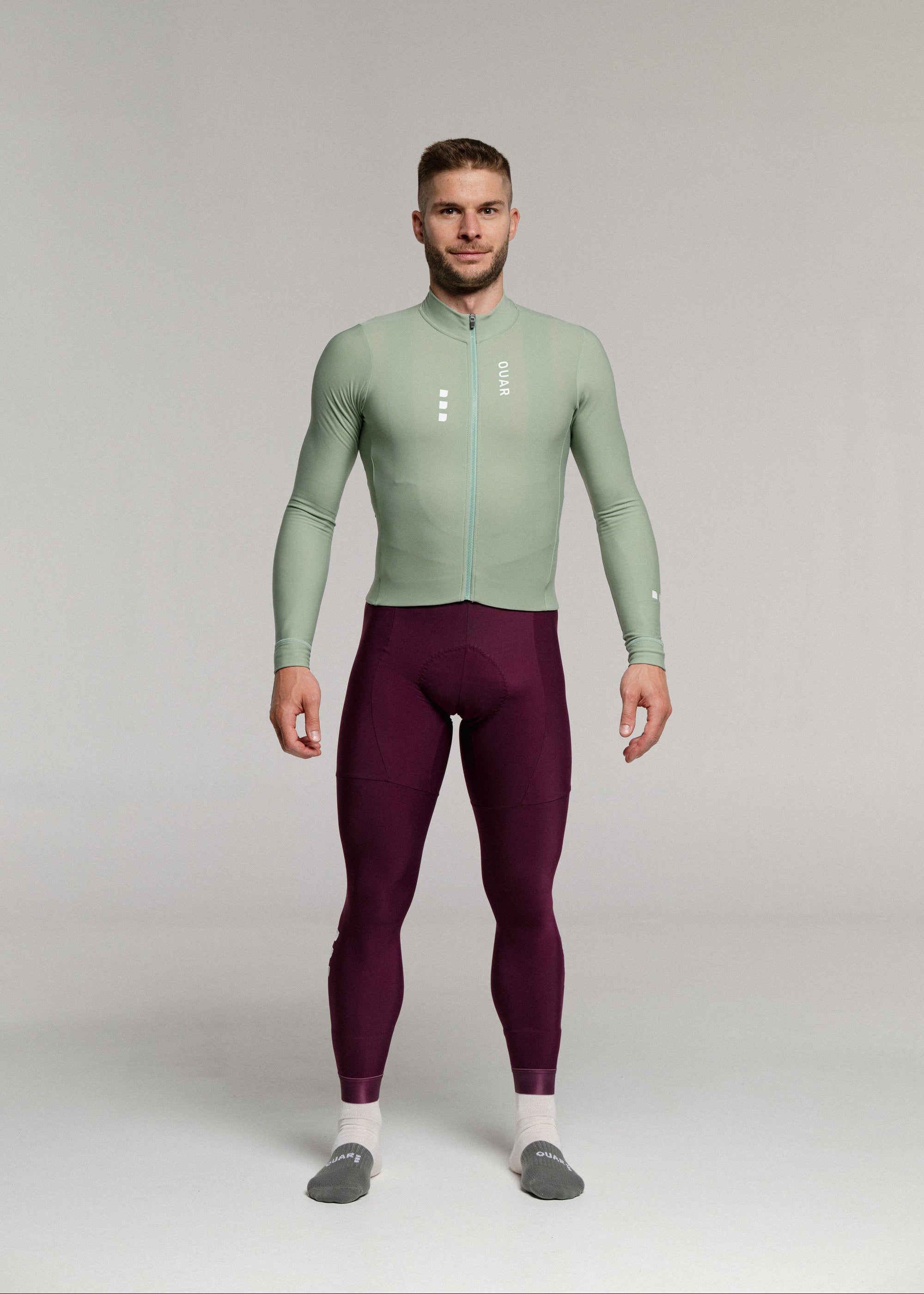 CHILL LS JERSEY + RIPE PLUM LONG BIBS + NECK WARMER + MERINO SOCKS