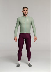 CHILL LS JERSEY + RIPE PLUM LONG BIBS + DEEP OCEAN JACKET + NECK WARMER