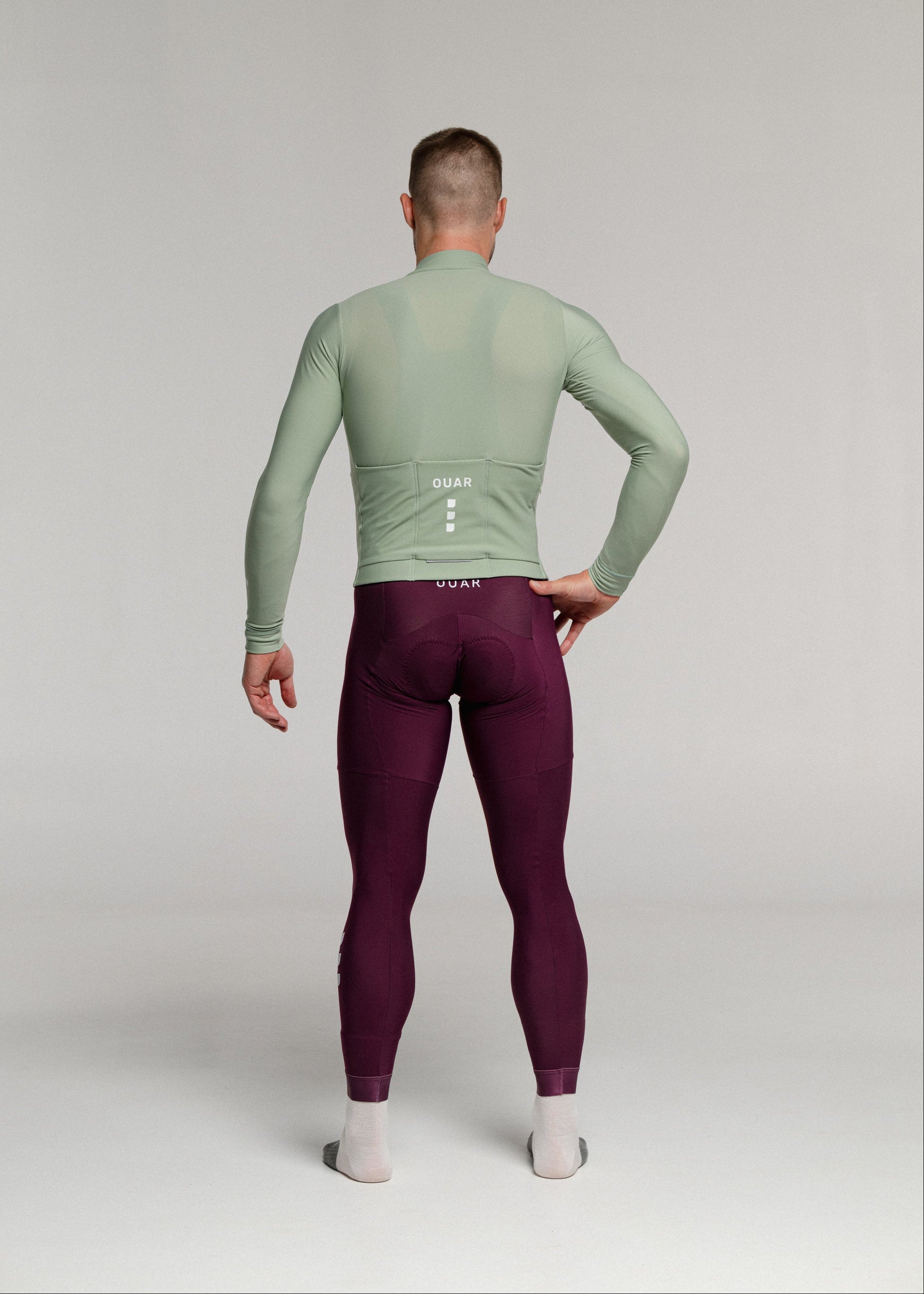 CHILL LS JERSEY + RIPE PLUM LONG BIBS + DEEP OCEAN JACKET + NECK WARMER
