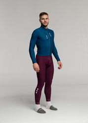 JAZZ LS JERSEY + RIPE PLUM LONG BIBS + SAND JACKET + NECK WARMER