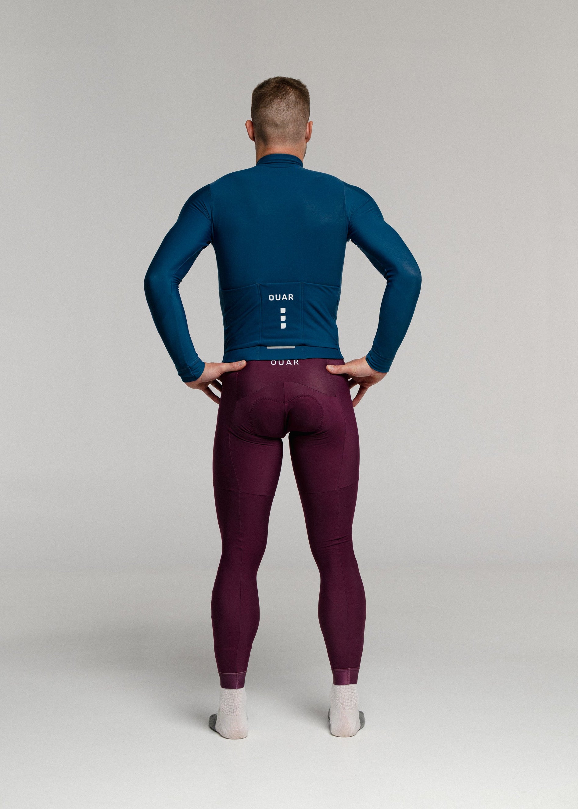 JAZZ LS JERSEY + RIPE PLUM LONG BIBS + SAND JACKET + NECK WARMER