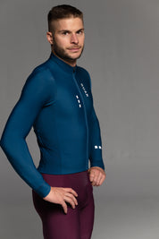 JAZZ LS JERSEY + RIPE PLUM LONG BIBS + SAND JACKET + NECK WARMER
