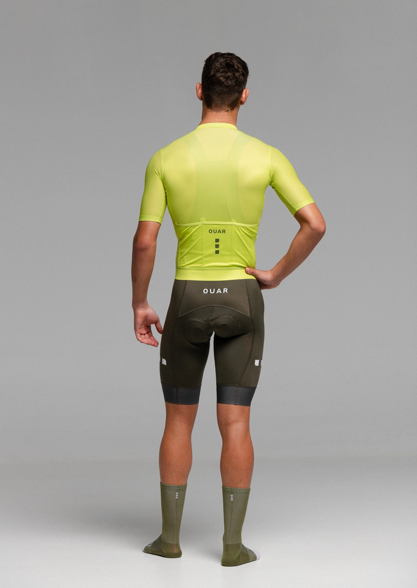 PISTACHIO JERSEY + WILD GREEN BIBS + WILD GREEN SOCKS