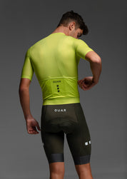 PISTACHIO JERSEY + WILD GREEN BIBS + WILD GREEN SOCKS