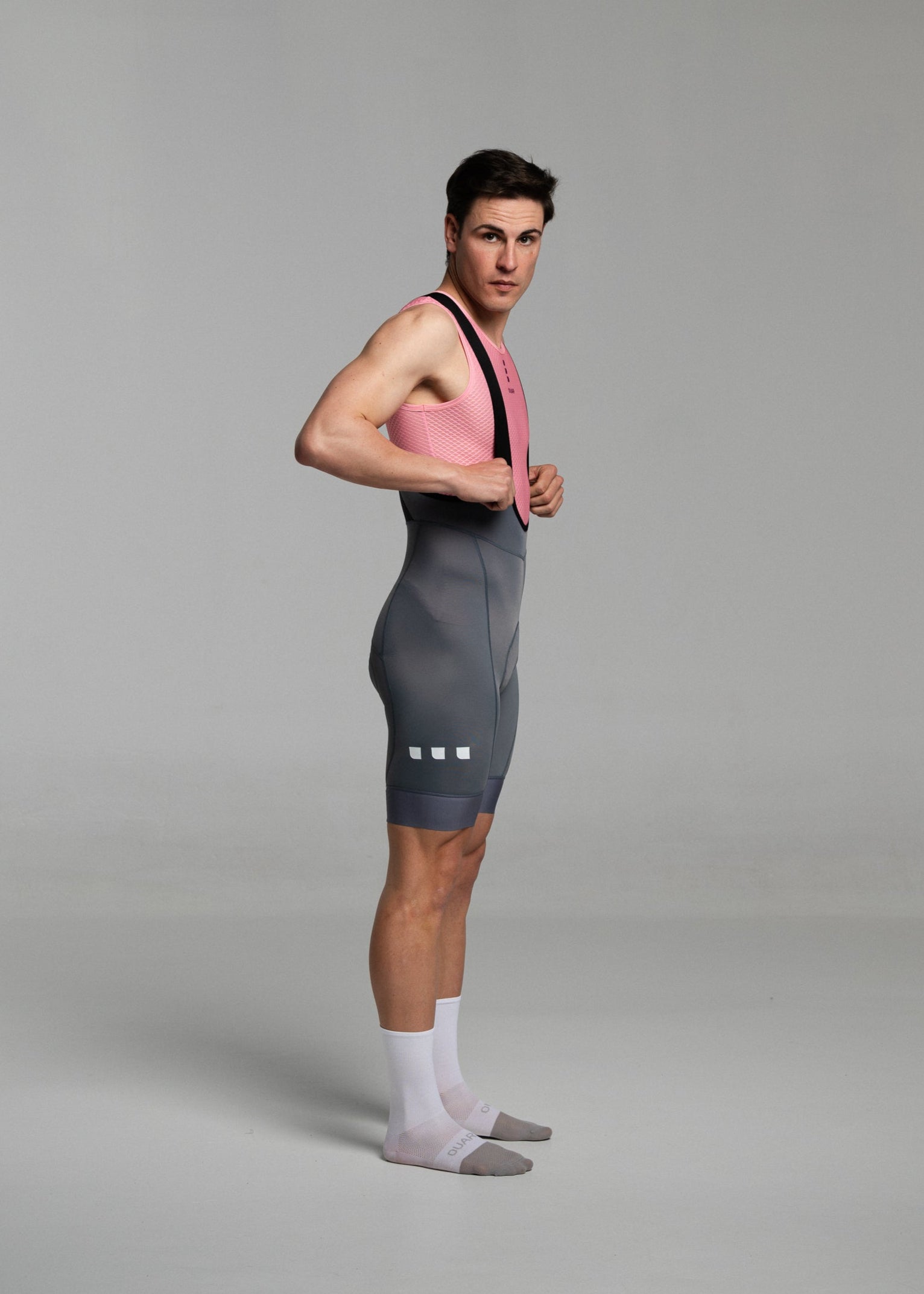 TRUE PURPLE JERSEY + TITANIUM BIBS + WHITE/GREY SOCKS