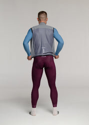 ELECTRO LS JERSEY + RIPE PLUM LONG BIBS + MIST GILET + NECK WARMER