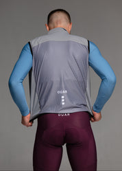ELECTRO LS JERSEY + RIPE PLUM LONG BIBS + MIST GILET + NECK WARMER