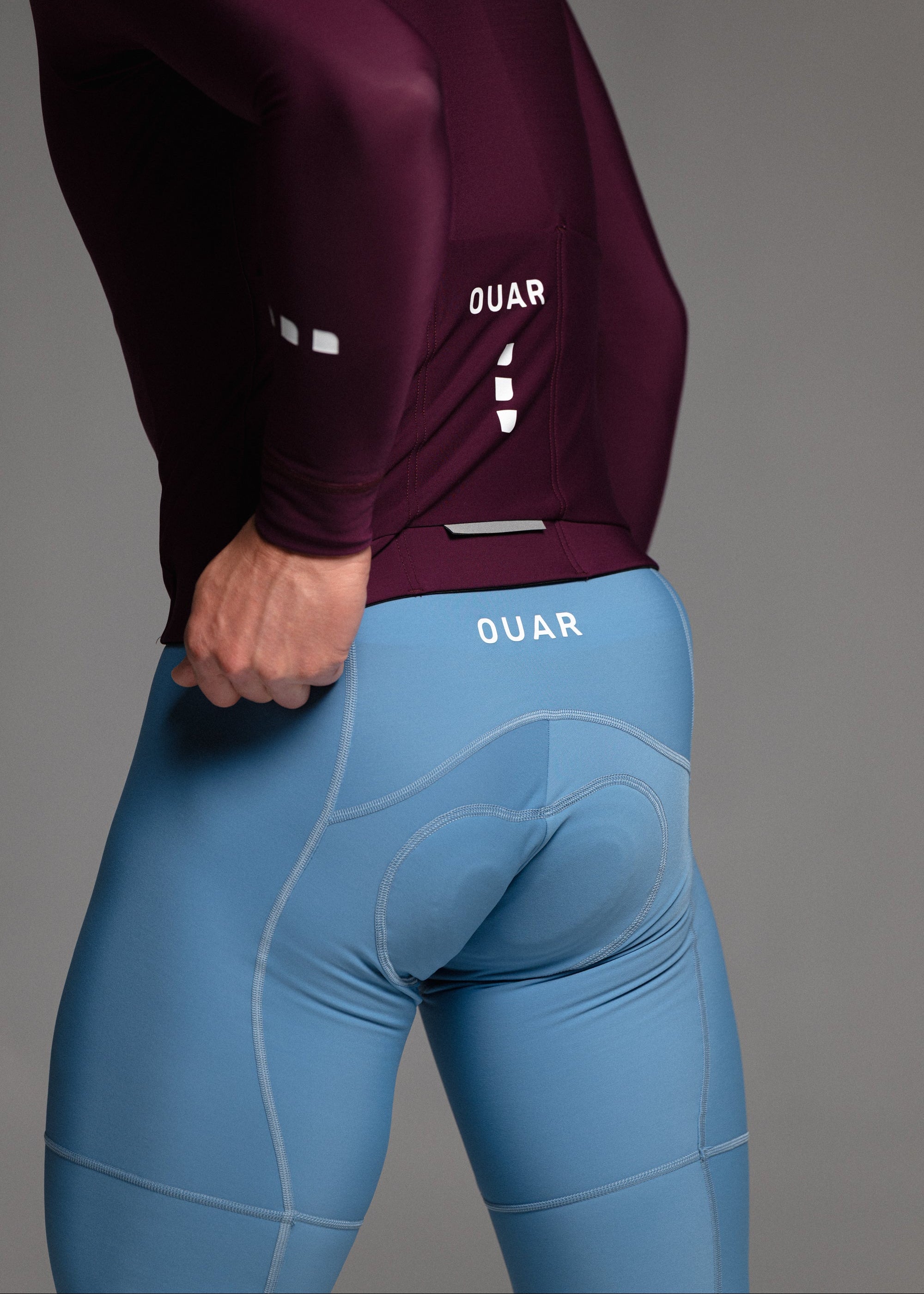 SOUL LS JERSEY + SKYBLUE LONG BIBS + DARK NIGHT JACKET + NECK WARMER