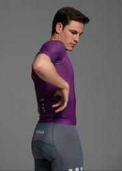 TRUE PURPLE JERSEY + TITANIUM BIBS + WHITE/GREY SOCKS