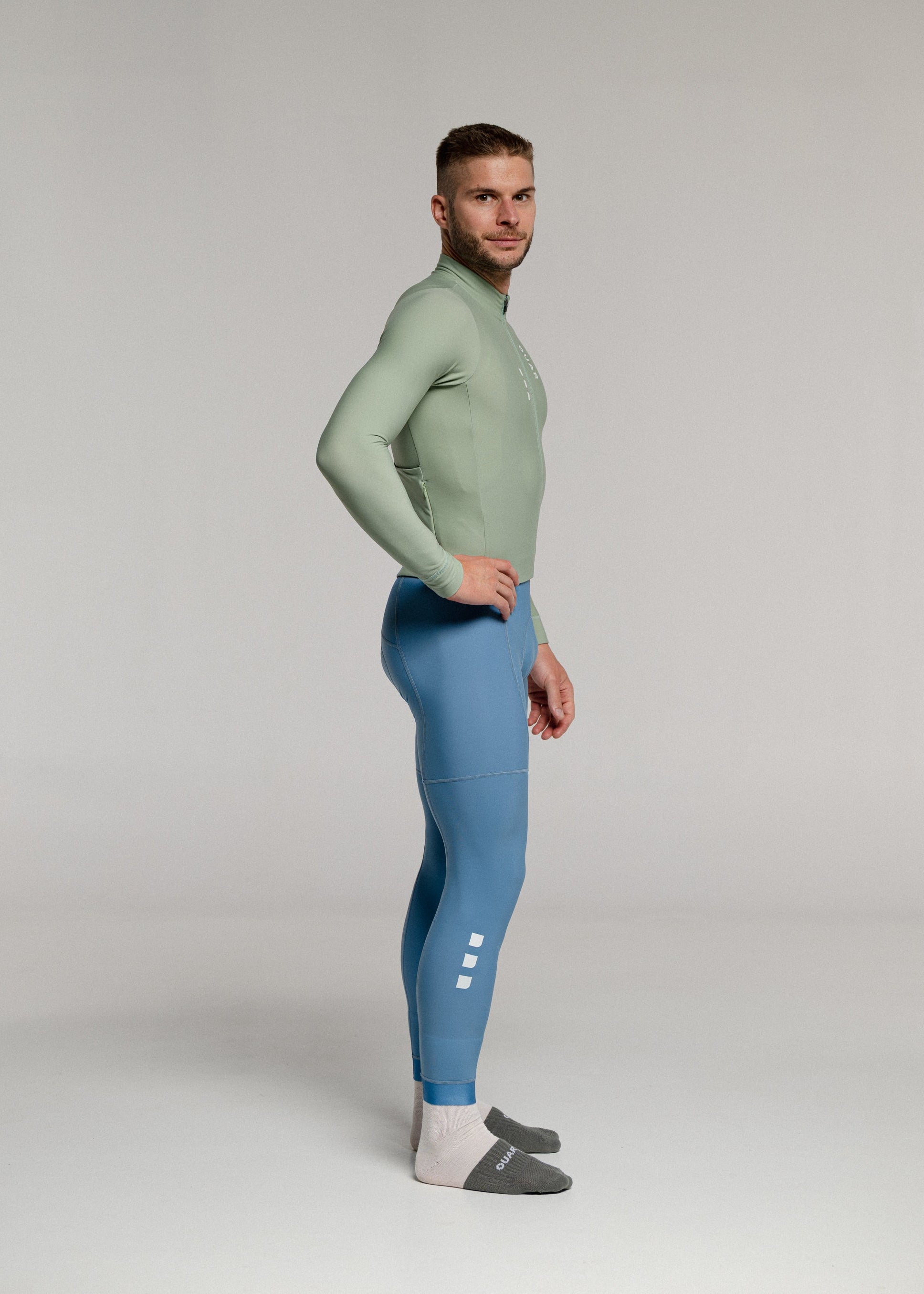 CHILL LS JERSEY + SKYBLUE LONG BIBS + NECK WARMER + MERINO SOCKS