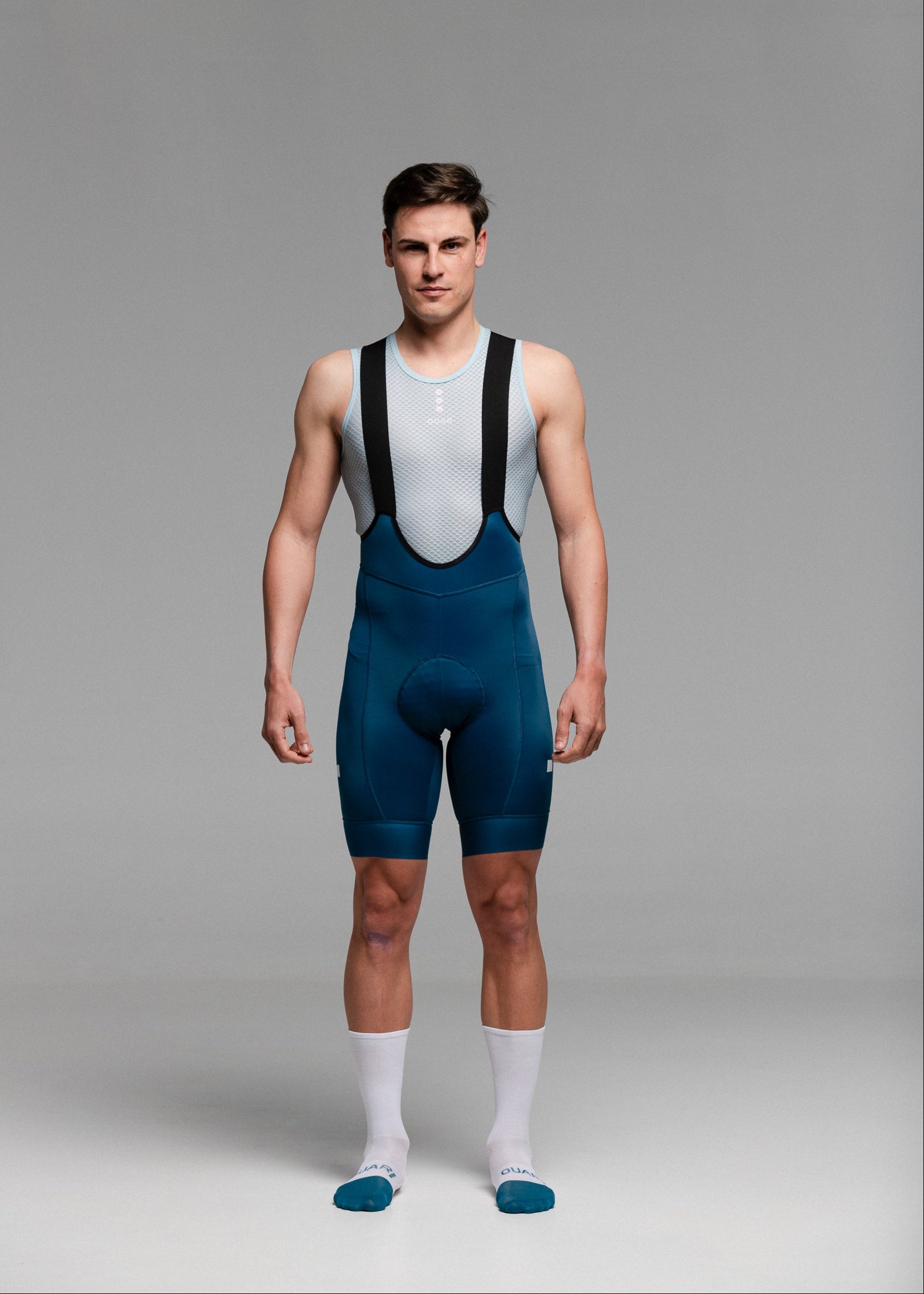 PINK PIXEL JERSEY + AQUA BIBS + WHITE/GREY SOCKS
