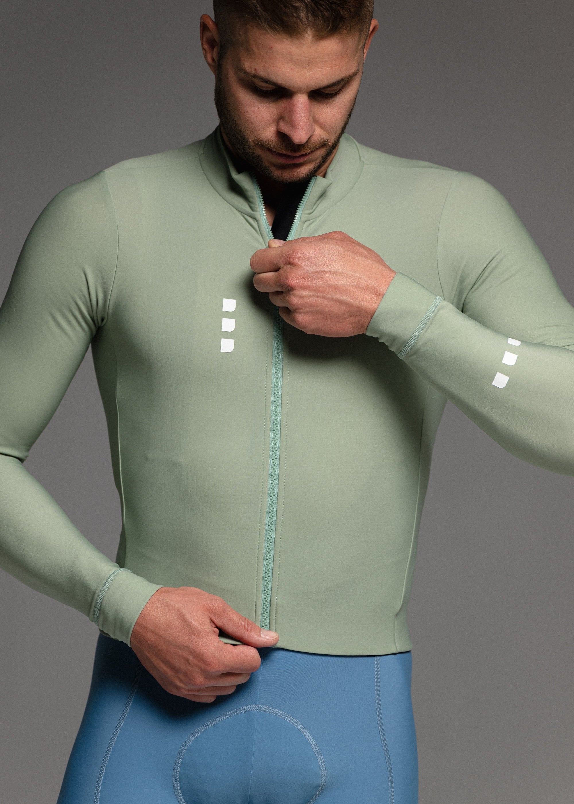 CHILL LS JERSEY + SKYBLUE LONG BIBS + NECK WARMER + MERINO SOCKS
