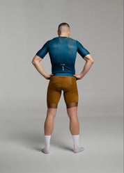 DARK TEAL JERSEY + TERROIR BIBS + WHITE/GREY SOCKS