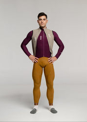 SOUL LS JERSEY + TIERRA LONG BIBS + SAND GILET + NECK WARMER