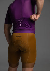 TRUE PURPLE JERSEY + TERROIR EVO BIBS + WHITE/GREY SOCKS