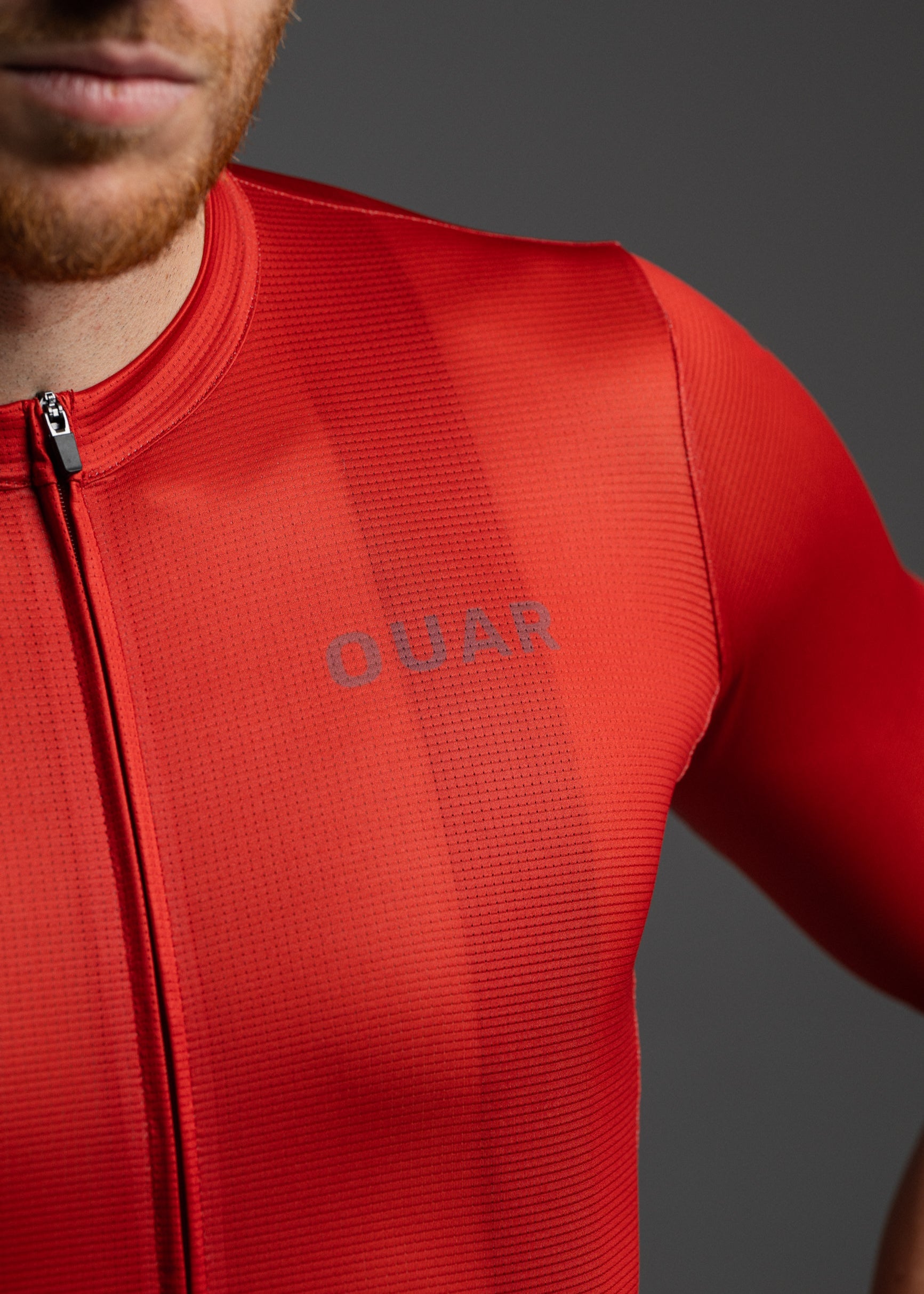 BURNT RED JERSEY + PURE BLACK BIBS + BLACK/GREY SOCKS